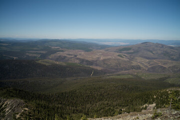 Fototapeta premium view of the mountains