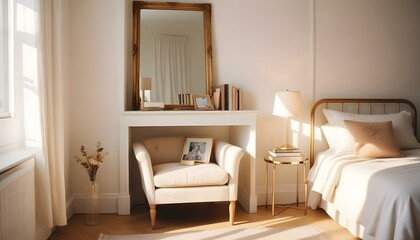 Photo interior modern design room 3d illustration