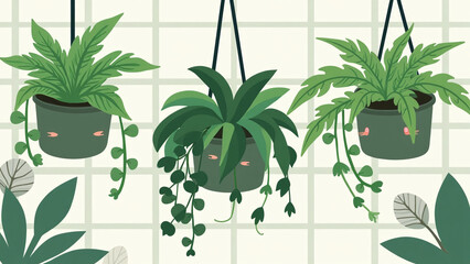 Whimsical Hanging Plant Pots with Faces