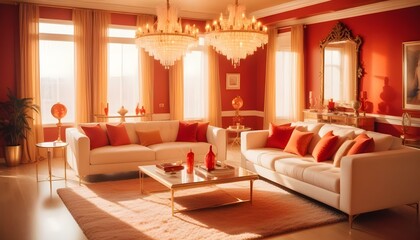 Photo interior modern design room 3d illustration