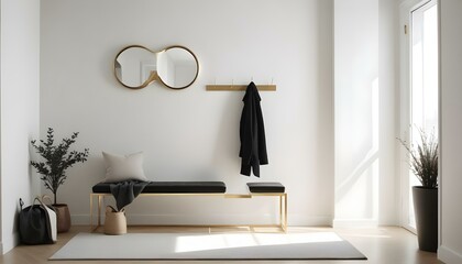 Photo interior modern design room 3d illustration