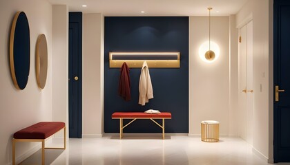 Photo interior modern design room 3d illustration