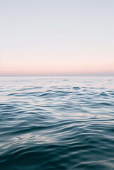 Fototapeta premium Crystal clear sea water at sunset.