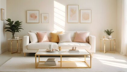 Photo interior modern design room 3d illustration