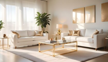 Photo interior modern design room 3d illustration