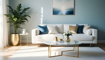 Fototapeta premium Photo interior modern design room 3d illustration