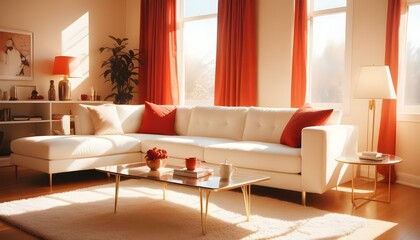 Photo interior modern design room 3d illustration