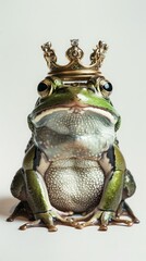 frog with a crown on his head.