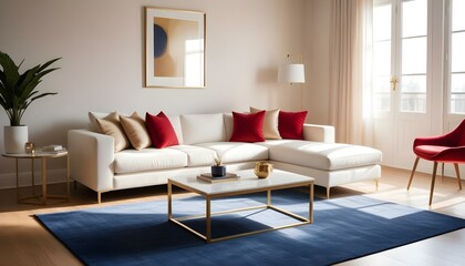 Photo interior modern design room 3d illustration