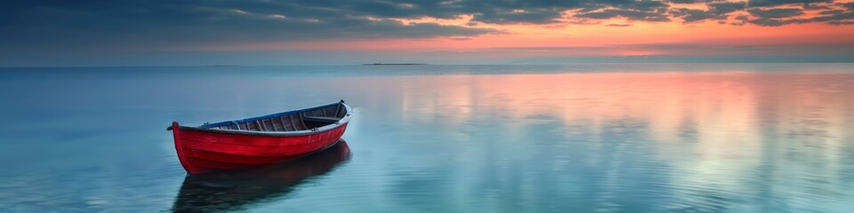 Fototapeta premium boat on water.
