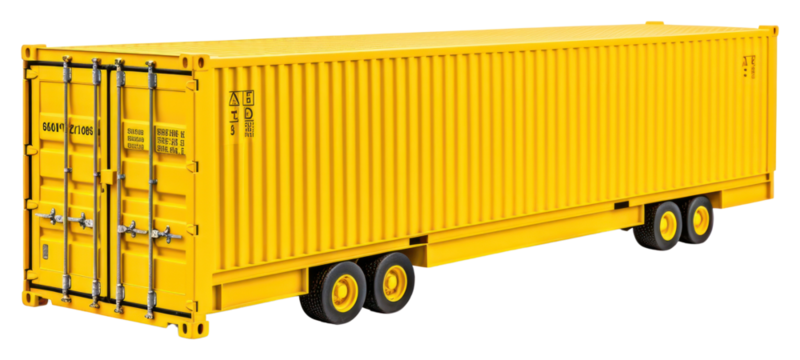 PNG A cargo truck container vehicle white background.