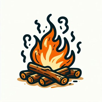 recommend clip art: clip art de feu illustration flamme buche 
