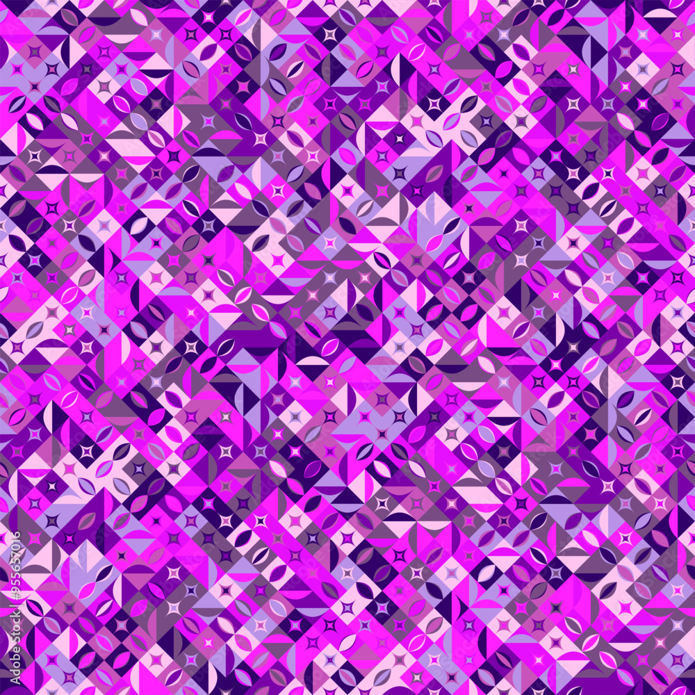 Poster colorful geometric pattern background design - abstract vector graphic