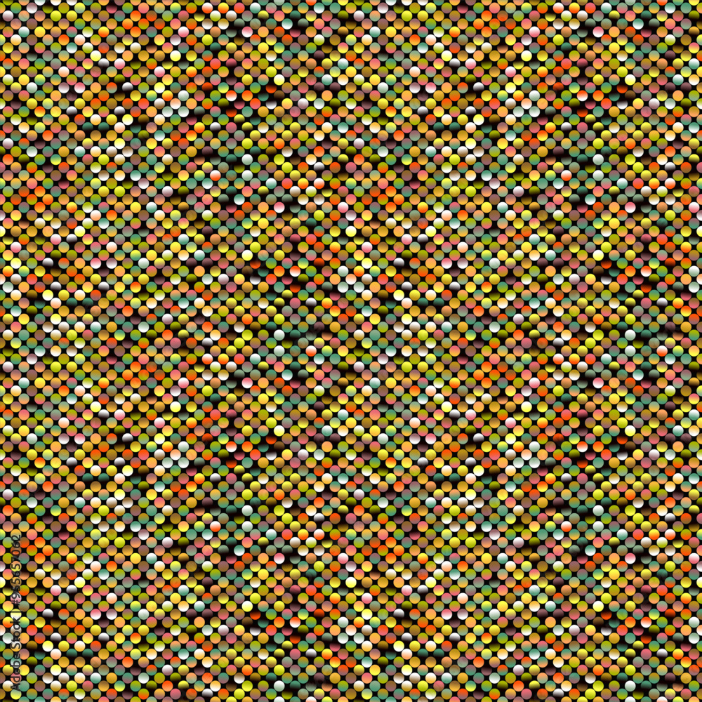 Poster seamless gradient geometrical circle pattern background - abstract vector graphic design from dots