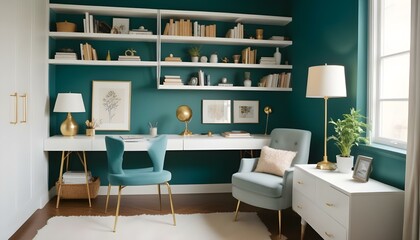 Photo interior modern design room 3d illustration