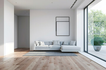 Fototapeta premium Minimalist showcasing streamlined, clutter-free home
