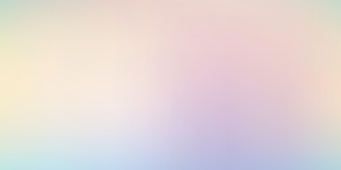 Abstract cirrus clouds. Light blue, pink color vector banner. Pastel gradient sky pattern. Blurred light fuzz colorful gradient background