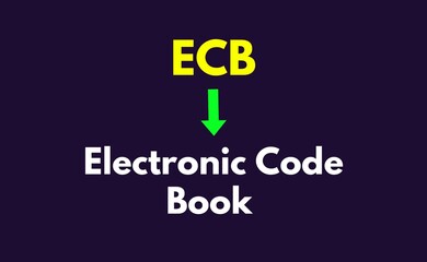 ECB Meaning, Electronic Code Book