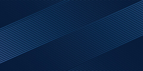 Modern Blue abstract horizontal banner background with glowing geometric lines