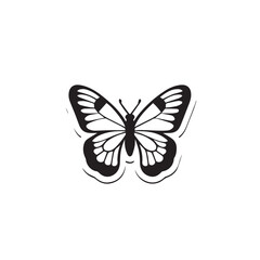 Obraz premium Butterfly in cartoon, doodle style . Image for t-shirt, web, mobile apps and ui. Isolated 2d vector illustration in logo, icon, sketch style, Eps 10, black and white. AI Generative
