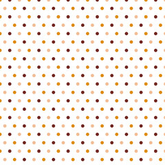 秋カラーのドットパターン
