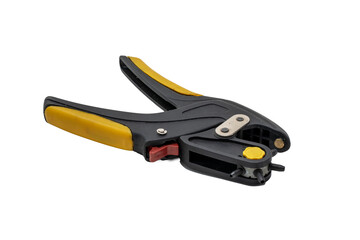 black and yellow belt hole punch machine