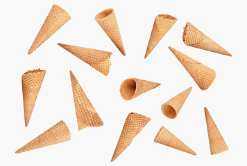 ice cream cone isolated on a white background