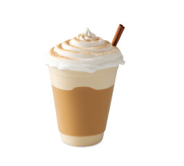 pumpkin spice latte isolated on white or transparent background 