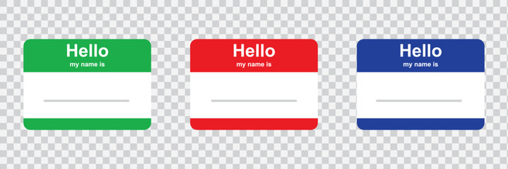 name badge template. hello my name is blank template. EPS 10. © Artopedia_1