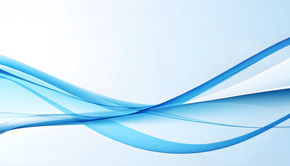 Fototapeta premium Modern Abstract Business Background with Flowing Blue Waves