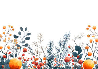 Weihnachtliche Umrandung, made by AI