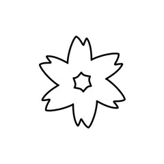 Obraz premium cherry blossom outline