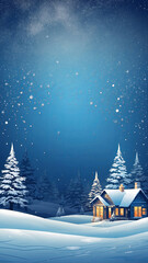 Christmas card , blue background Christmas text blank , Christmas design , Christmas design