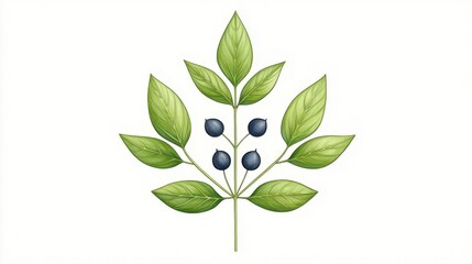A botanical illustration of a plant that is used in science or research, with a focus on capturing the plant's scientific properties.