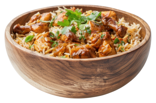 PNG Handi Chicken Biryani food meal meat.