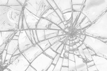 PNG photo of small *Cracked Glass overlay effect*, isolated on black background --ar 3:2