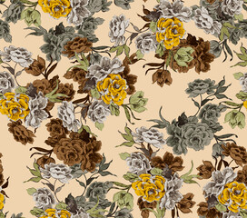 flower pattern texture print,repeat design pattern for textile printing factory
