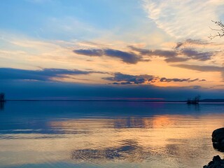 Obraz premium sunset over the beach