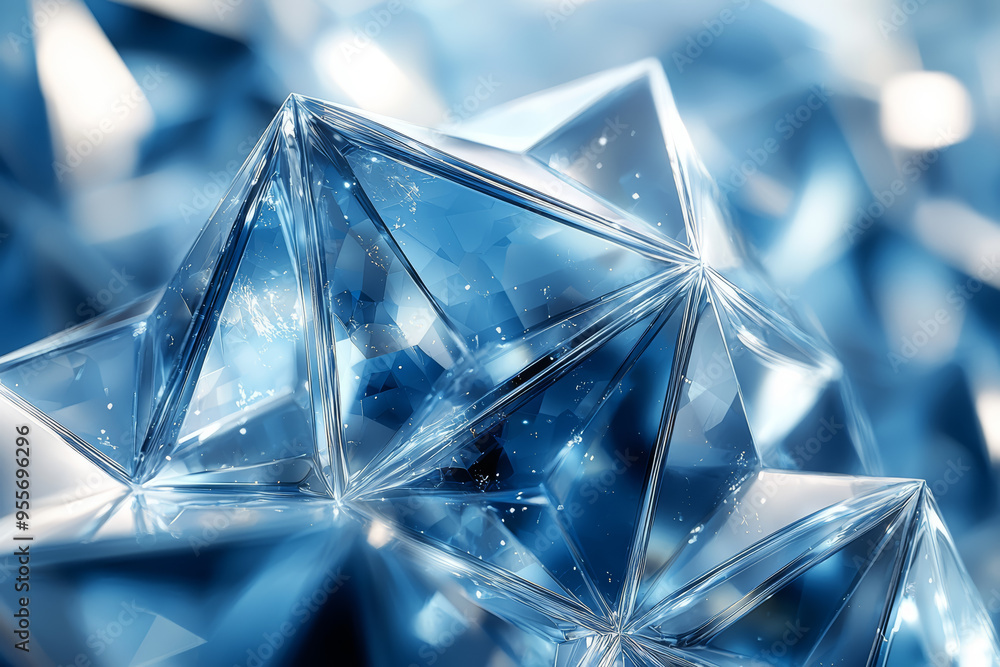 Poster a visual of a star shape composed of overlapping triangles, demonstrating complex polygonal shapes a