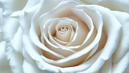 Floral background with white roses, top view. Beautiful white rose closeup. Macro rose on the table. White rose on a black background Panorama. Banner. Space for text and design