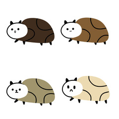 Cute Beetle Vector | Various Expressions | Minimalist Design | 4 Vectors