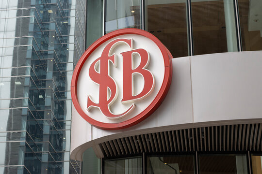 Hong Kong, China - Apr 5, 2024: SCB logo is seen at the Shanghai Commercial Bank Tower in Central, Hong Kong. The Shanghai Commercial Bank (SCB) is an international bank based in Hong Kong.
