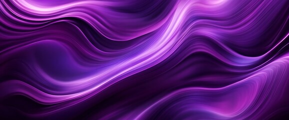Naklejka premium Abstract purple and white wavy background.