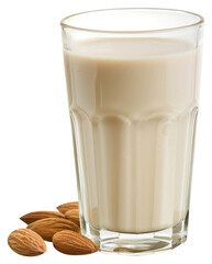 PNG Almond milk in glass