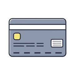 A gray credit card icon, representing transactions, payments, and financial operations.