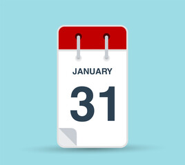 January 31 calendar leaf