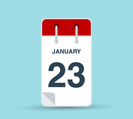 January 23 calendar leaf