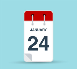 January 24 calendar leaf