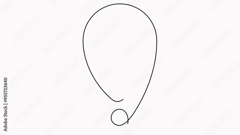Poster animated location pointer continuous one line drawing. gps navigation line route mark animation.