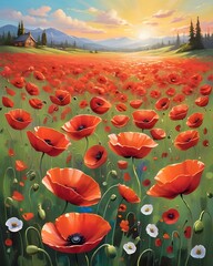 field of poppies
